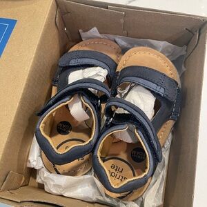 STRIDE RITE Leather Oakland Adventure Sandals (6 Toddler) Color: Indigo Blue